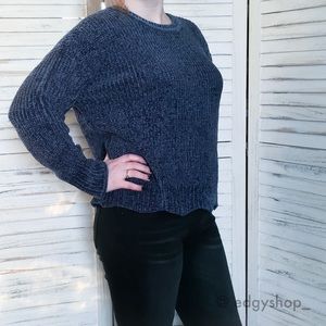 89th & Madison | Scalloped Hem Chenille Sweater